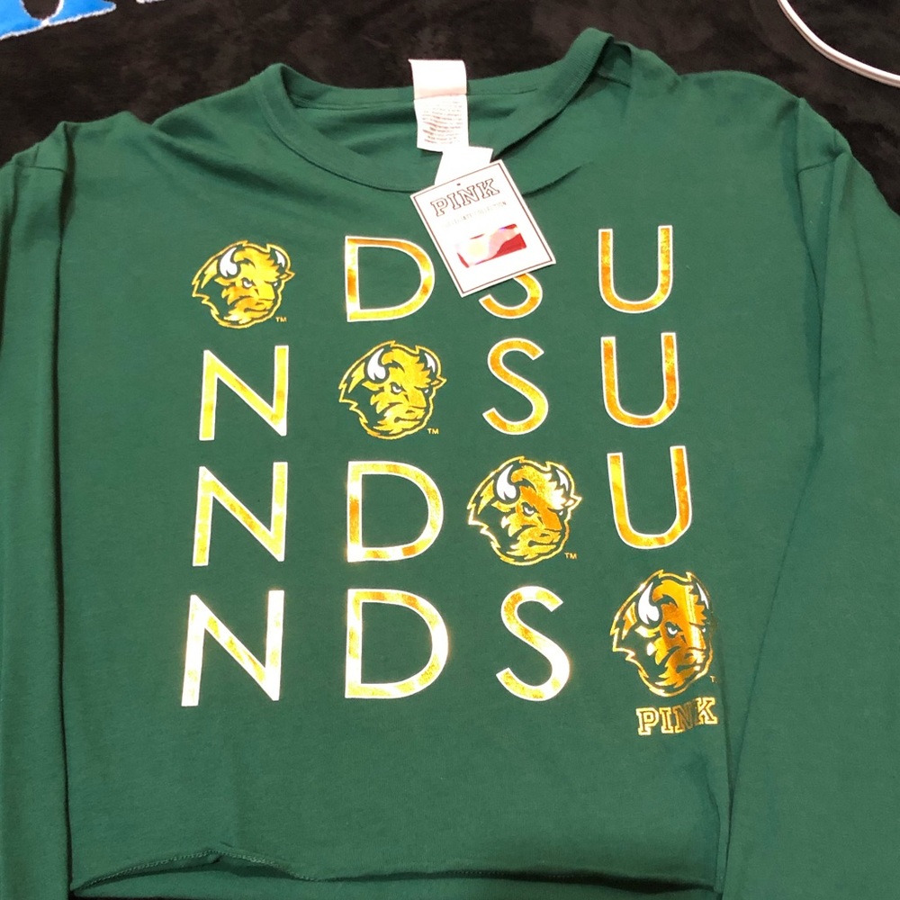 PINK NDSU Crop Shirt 🌿